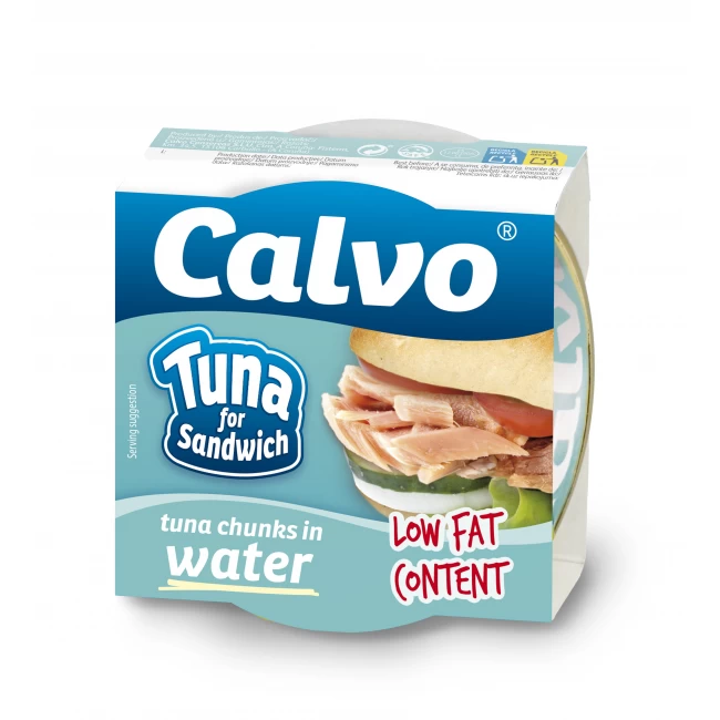 Ton Pentru Sandvis In Sos Natur Calvo 142g